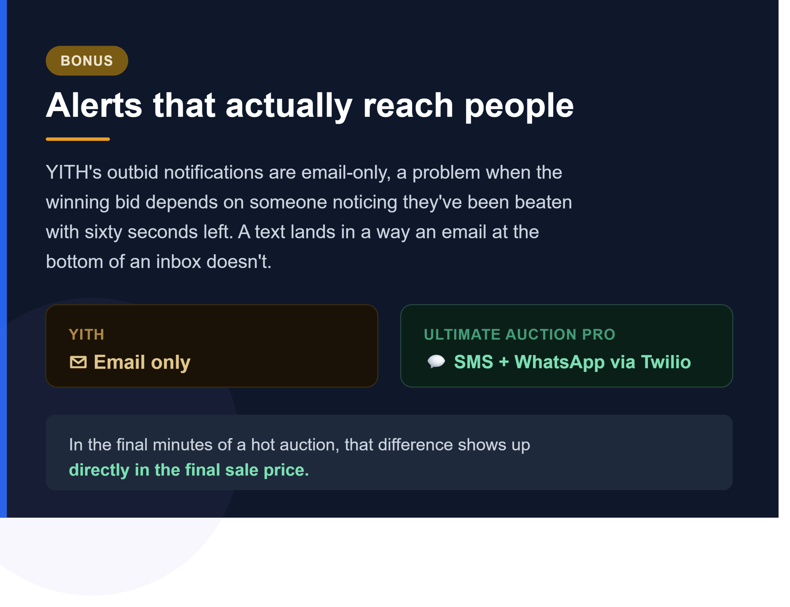 Bonus: alerts that actually reach people