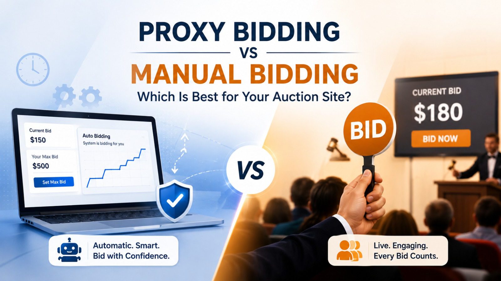 Proxy Bidding vs Manual Bidding: Which Is Best for Your Auction Site?