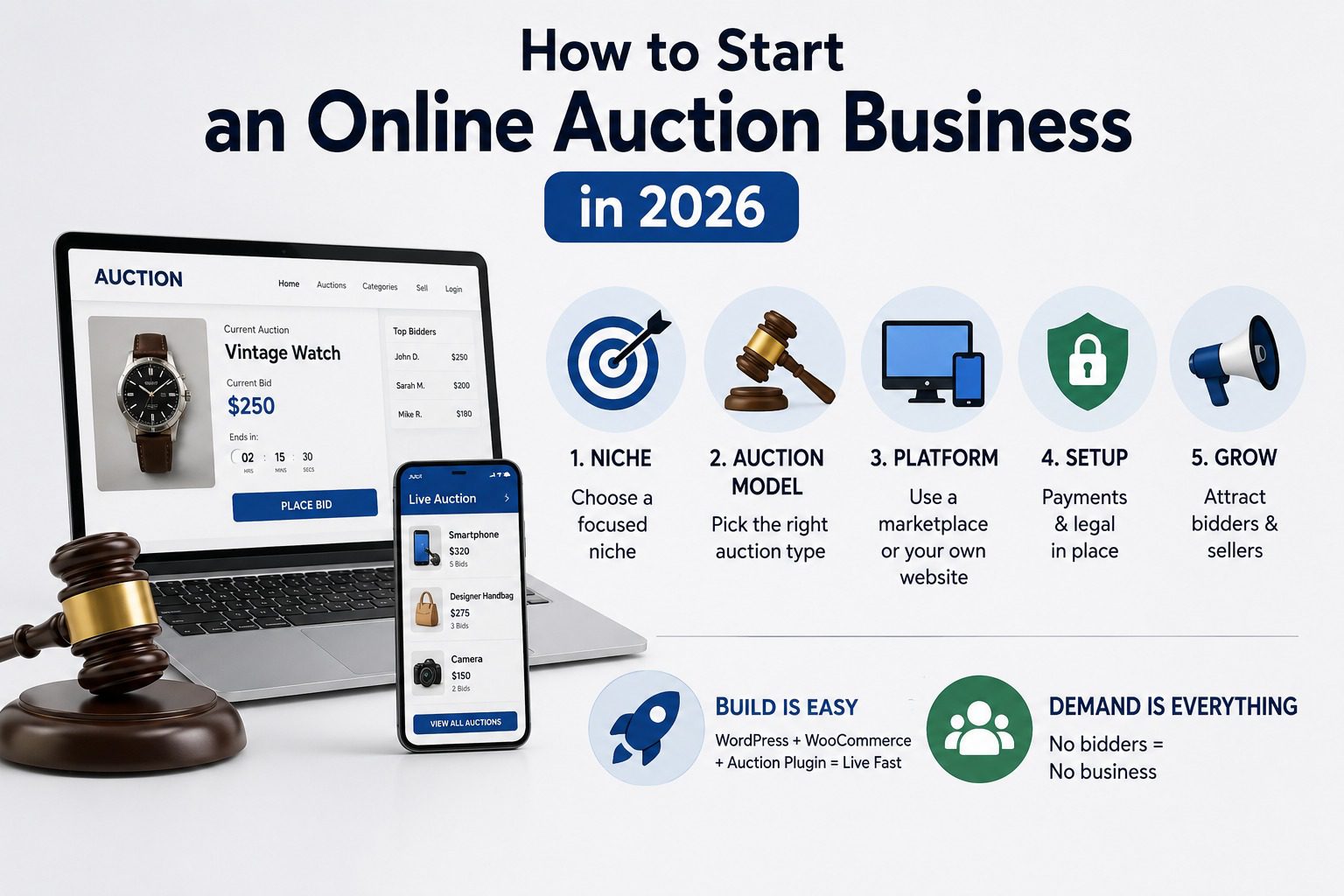 How to Start an Online Auction Business in 2026